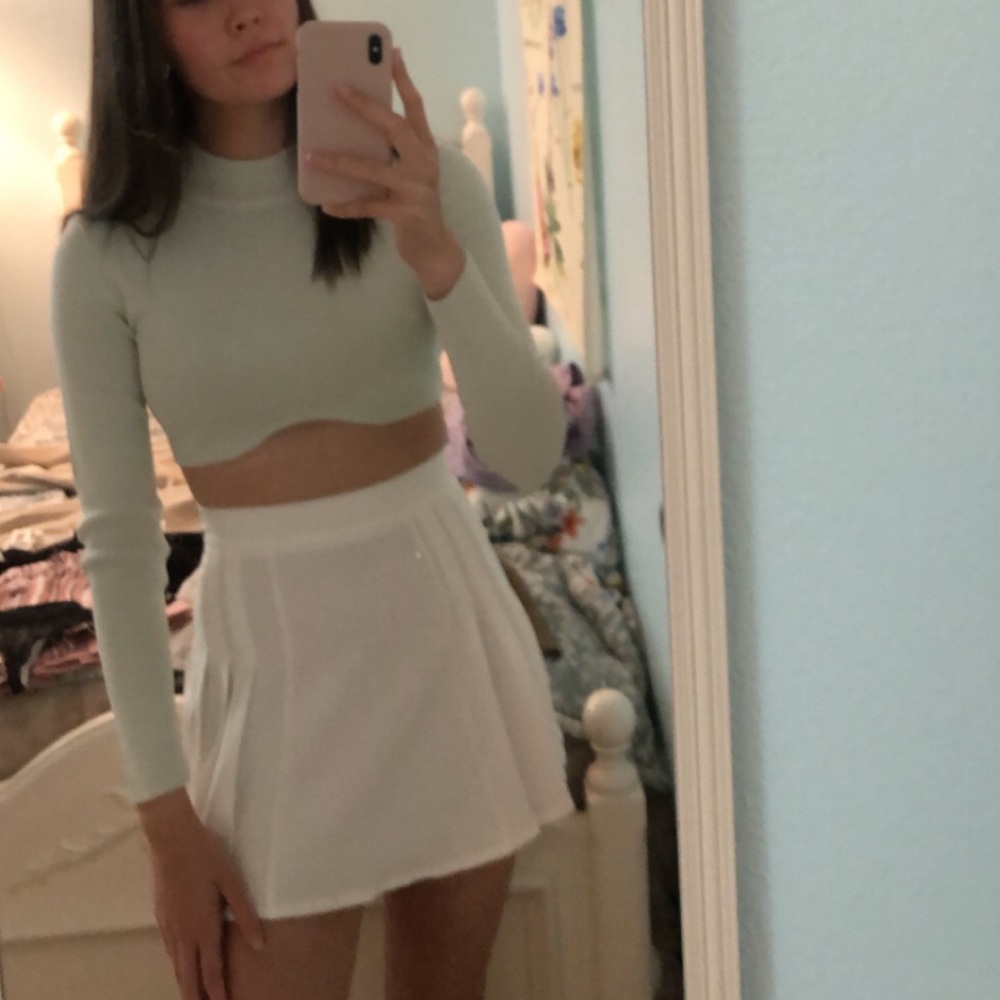 Mockneck Knit Top